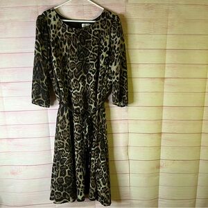 Eliza J Belted Animal Print‎ Dress Size 24W